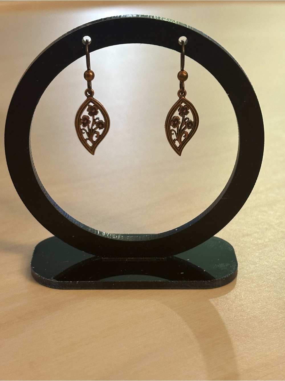 Antique/Vintage-Style Floral Filagree Drop Earrings